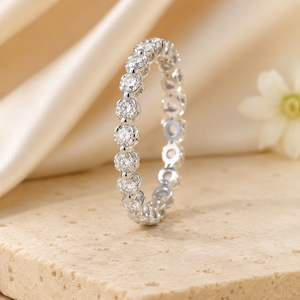 Anello dal Design a Fascia Intera, Stile Semplice, Anello da Dito per Donne - Product Image 3