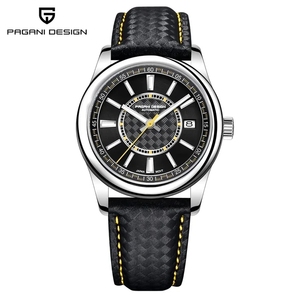 นาฬิกาข้อมือผู้ชาย PAGANI DESIGN รุ่น 1778 เครื่องจักรกล สายหนังถักแบบใหม่ กระจกแซฟไฟร์ กลไก NH35A กันน้ำ 100 เมตร Reloj Hombre - Product Image 3