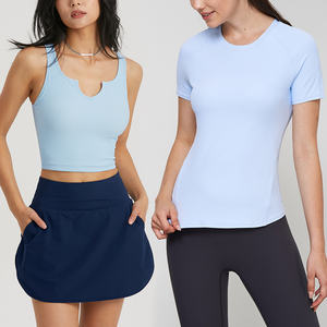 Ropa deportiva de alta elasticidad de dopamina, ropa personalizada, ropa de entrenamiento, mallas, Sujetador deportivo, falda de tenis, gimnasio, Fitness, Yoga - Product Image 3