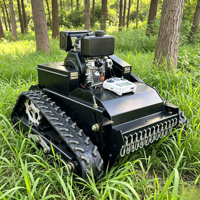 Robot tondeuse à gazon chenillée télécommandée 550 mm, moteur diesel 4 temps, certifié CE EPA, pour vignoble et jardin