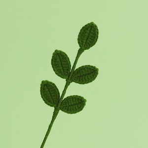 Nuevo producto transfronterizo hecho a mano, ramo de flores artificiales de hoja de cuatro estaciones tejido con hilo, flor de punto. - Product Image 6