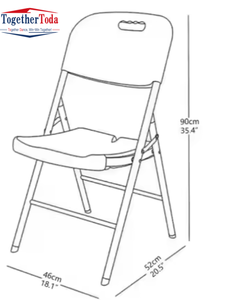 كراسي قابلة للطي للتأجير في الهواء الطلق، كراسي محمولة بيضاء من البلاستيك للحفلات والأعراس، كرسي راتنج قابل للطي للفعاليات - Product Image 4