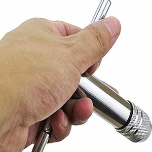 DZ M3-M8 Machine Vis Filetage Bouchon En Forme De T Robinet Clé <span class=keywords><strong>À</strong></span> Réglable Ensemble <span class=keywords><strong>À</strong></span> <span class=keywords><strong>Cliquet</strong></span> <span class=keywords><strong>Porte</strong></span>-Taraud Avec Acier Et Alliage 5pcs Emballé Dans La Boîte - Product Image 3