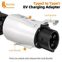 Convertidor Feyree de 3.5kW Monofásico para Vehículos Eléctricos, Tipo 2 a Tipo 1, 16A 250V, Adaptador de Carga Portátil Compatible con Vehículos Eléctricos Estándar Tipo 1