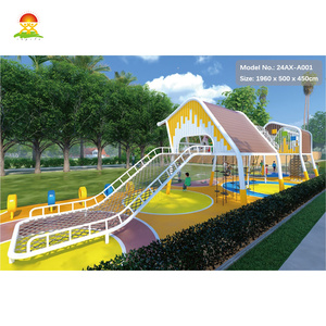Altre strutture del parco divertimenti personalizzabili set da gioco commerciale parco giochi all'aperto attrezzature con scivolo per bambini bambini - Product Image 3