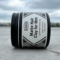 Clay Penata Rambut Berbasis Air dengan Logo Kustom, Ringan, Daya Tahan Kuat, Pomade Clay untuk Rambut, Tekstur Alami, Clay Perawatan Rambut