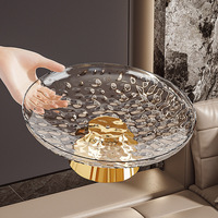 Grensoverschrijdende duurzame transparante hoge plastic fruit schaal, licht-luxe, high-end, fris design, voor thuis, woonkamer, koffie.