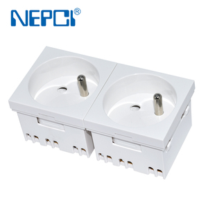 OEM ODM NEPCI 45 grados francés tipo E toma de corriente de 250V/16A empalmado 45x45MM Mecanismo <span class=keywords><strong>belga</strong></span> 2P + E módulo de salida CE - Product Image 4