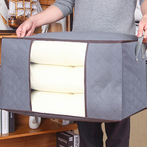 Conteneur de stockage de vêtements pliable 90l sac de rangement de vêtements pour literie vêtements serviettes tissu taille personnalisée - Product Image 5