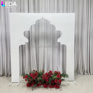 Arco de Fondo LEDA para Decoración de Eventos, Diseño de Palacio para Bodas, Soporte para Fondo Blanco - Product Image 1