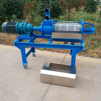 Séparateur solide-liquide professionnel pour l'élevage des animaux, séparateur automatique de fumier de volaille, machine de séchage du fumier de volaille, machine de déshydratation du fumier de vache