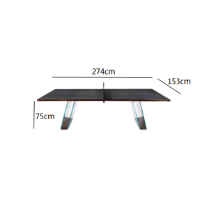 Table de <span class=keywords><strong>ping</strong></span>-<span class=keywords><strong>pong</strong></span> intérieure en verre et bois de conception nouvelle et haut de gamme avec ensemble de <span class=keywords><strong>ping</strong></span>-<span class=keywords><strong>pong</strong></span> multifonctionnel de luxe pour usage domestique et commercial - Product Image 2