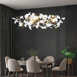 Atacado Modern D800 Copper Leaf <span class=keywords><strong>Chandelier</strong></span> Ouro Branco Decoração Interior para Home Hotel Villa Luzes Pingente em Stock - Product Image 2