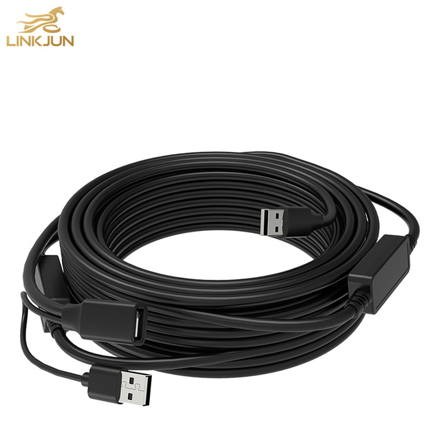 Customized A321 50ft USB 3.0 Active Repeater Extender Cable PVC 5G Data Transfer 8K Type C Male Female Signal USB Cable Monitor