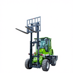 Montacargas Diésel 4x4 de <span class=keywords><strong>6</strong></span> Toneladas, Duradero, con Mástil de Dos Etapas, Neumáticos Sólidos, Potente para Carga y Descarga Todoterreno - Product Image 1