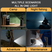 Lampe de poche solaire TOACH, lampe de poche étanche pour l'extérieur, lampe de poche de camping, torche solaire