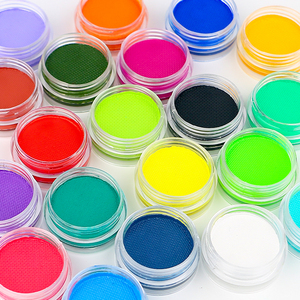 Commercio all'ingrosso Retro grafica UV attivate Neon <span class=keywords><strong>Eyeliner</strong></span> vegano Aqua rivestimento minerale color pastello <span class=keywords><strong>Eyeliner</strong></span> torta per il trucco degli occhi - Product Image 1