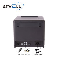 Impresora de Recibos ZY907 ZYWELL, Impresora Térmica USB Económica, Impresora de Tickets sin Tinta de 80mm
