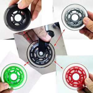 Leifengta 75mm Polyurethan-Lenkrollen 3 Zoll Bürostuhlrollen mit Lagerabdeckung PU-Rollenhersteller - Product Image 4