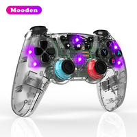 Manette de jeu sans fil Bluetooth CM-615 au design transparent pour NS Android PC P3 avec batterie de 200 mAh et temps de charge de 2 heures
