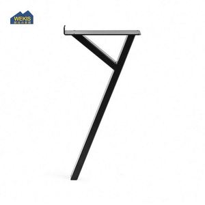 Mid Century Modern Black Iron Coffee <b>Table</b> <b>Legs</b> Powder Coating Dining Outdoor Living Room Hotel Bedroom - Product Image 5