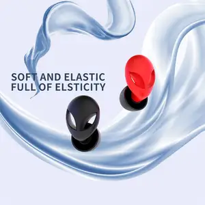 Reusable Sleeping Ear Plugs Swimming Waterproof Silicone Earplugs with 2 pairs different size ear caps