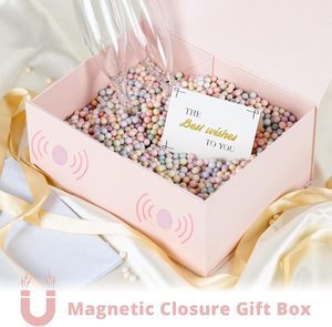 Boîte cadeau <span class=keywords><strong>rose</strong></span>, avec ruban pour cadeaux, fermeture magnétique, emballage cadeau pour anniversaire, Saint-Valentin, fête des mères, anniversaire de mariage - Product Image 6