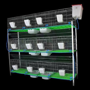 Jaulas Automáticas para Conejos Usgowin, Jaulas de Cría Comerciales con Nido Adjunto, Tubo Metálico Galvanizado en Caliente, 12 Jaulas, 20-25 Años de Duración - Product Image 4