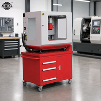 Centro de Fresado CNC Mini SIEG Fa4 Pro IKX1-Pro de 3 Ejes, 1000W, ISO20, 4 Herramientas ATC, Alta Precisión, Carcasa Transparente, para Educación y Laboratorio