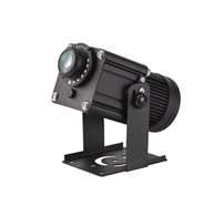 Proyektor Gobo Indoor/Outdoor 60W 80W 150W Kustom, Lampu LED Putar untuk Iklan, Ra80, Bodi Aluminium Alloy, IP67, Cahaya Putih Dingin Tinggi