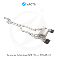 YT longueur égale mi tuyaux 304 acier inoxydable Valvetronic Catback échappement pour BMW F8X M3/M4 3.0T S55