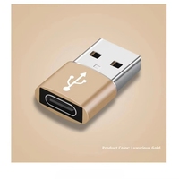 Adaptor Konverter USB C Female ke USB A Male dari Aluminium Alloy Baru dengan Perlindungan OTP untuk Penggunaan Ponsel