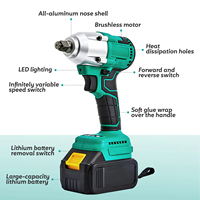 Atornillador de Impacto Profesional de 21V con Batería de Litio y Motor sin Escobillas, Compatible con OEM, para Uso Industrial y Bricolaje