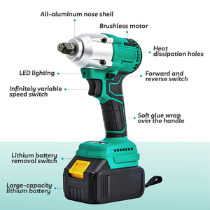 <span class=keywords><strong>Atornillador</strong></span> de Impacto <span class=keywords><strong>Profesional</strong></span> de 21V con Baterí<span class=keywords><strong>a</strong></span> de Litio y Motor sin Escobillas, Compatible con OEM, para Uso Industrial - Product Image 2
