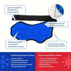 Hot-selling 2026 Reusable Hot and Cold Gel Bag for <b>Foot</b> and Ankle Comfortable Portable Wrap for Pain Relief Safety <b>Ice</b> <b>Pack</b> - Product Image 2