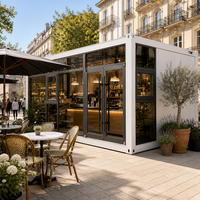 Maison préfabriquée en conteneur Boxspace 40 pieds, 4 chambres, avec salle de bain et cuisine