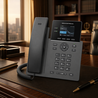 Téléphone IP HD de qualité opérateur Grandstream GRP2610P à 2 lignes, écran LCD couleur 2,4 pouces, 2 comptes SIP, PoE, VoIP d'entreprise, audio 5 voies