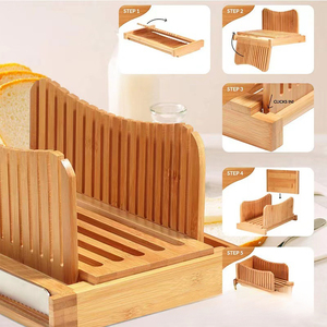 Leggenda pieghevole mini <span class=keywords><strong>pane</strong></span> bagel pagnotta affettatrice Baguette mitra <span class=keywords><strong>toast</strong></span> in legno di bambù affettatrice per <span class=keywords><strong>pane</strong></span> con coltello per il <span class=keywords><strong>pane</strong></span> fatto in casa - Product Image 3