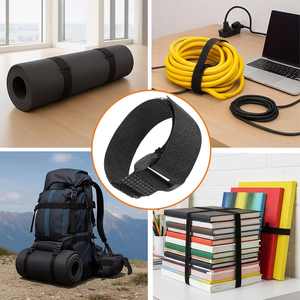 Correa de Nylon Autoadhesiva Reutilizable y Resistente al Calor, Ajustable de Fábrica, con Hebilla de Plástico - Product Image 5