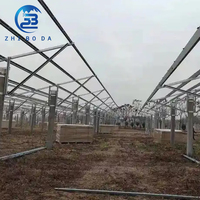 Sistema di Montaggio a Colonna Singola per Energia Solare con Design Personalizzato, Struttura Fotovoltaica con Staffa Rivestita in HDG per Terreni Agricoli Aperti