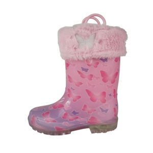 <span class=keywords><strong>Botas</strong></span> <span class=keywords><strong>de</strong></span> <span class=keywords><strong>Agua</strong></span> para <span class=keywords><strong>Niños</strong></span>, Impermeables, con Luces, Antideslizantes, Suaves, Ligeras, con Forro <span class=keywords><strong>de</strong></span> Algodón para Actividades al Aire Libre - Product Image 3