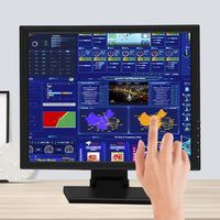 Nuevo Monitor de Pantalla Táctil de Escritorio de 19 Pulgadas 4:3 IPS IP65 Resistente al Agua, Pantalla Plana Interactiva HMI TFT LCD LED para Kiosco Comercial