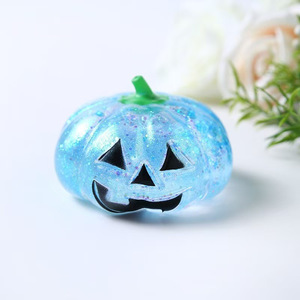 Juguete de Calabaza de Halloween para Apretar, Bola Blanda Antiestrés con Purpurina para Recuerdos de Fiesta al por Mayor - Product Image 4