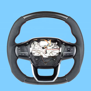 Volant en cuir et fibre de carbone personnalisé adapté aux Ford Transit Tourneo C-MAX Kuga St V348 Mk8 2018 2019 <span class=keywords><strong>2023</strong></span> 2021 2022 - Product Image 6