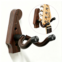 Gantungan Dinding Bentuk Headstock Gitar Kustom, Penyangga Gitar Plastik untuk Gitar Akustik, Gitar Elektrik, Gitar Bass & Ukulele