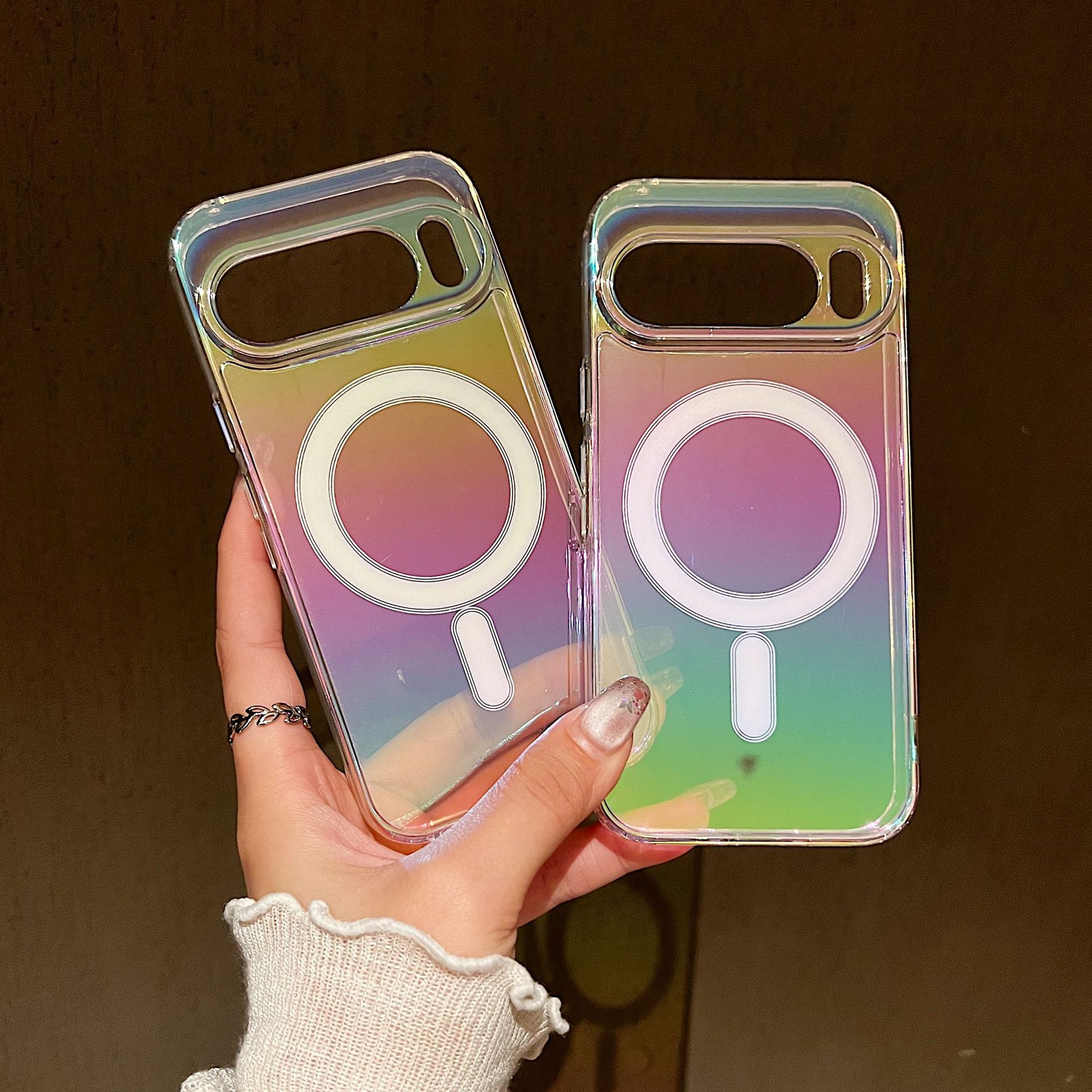 Acrylic TPU Color-Plated Magnetic Case