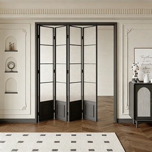 <span class=keywords><strong>Puerta</strong></span> Corredera Antirrobo de Estilo Chino Retro, <span class=keywords><strong>Puerta</strong></span> de Titanio-Magnesio de Tres Enlaces con <span class=keywords><strong>Riel</strong></span> Suspendido <span class=keywords><strong>para</strong></span> Cocina, Balcón y Sala de Estar - Product Image 6