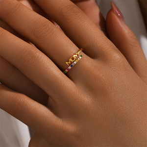 แหวนเงินแท้ S925 ประดับเพชรซิคอนหลากสีสัน ดีไซน์สวยหรูจาก CANNER Custom Fine Jewelry สำหรับคุณแม่ เป็นของขวัญวันแม่ - Product Image 4