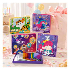 Bulk Foil Painting Kit Kids <b>Magic</b> Picture Canvas Craft <b>Set</b> Grip Strength Training Classroom Holiday Giveaway Gift - Product Image 5
