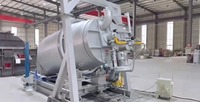 Four rotatif inclinable 2T avec dépoussiéreur à poches pour la fusion de la ferraille de laiton ou d'aluminium